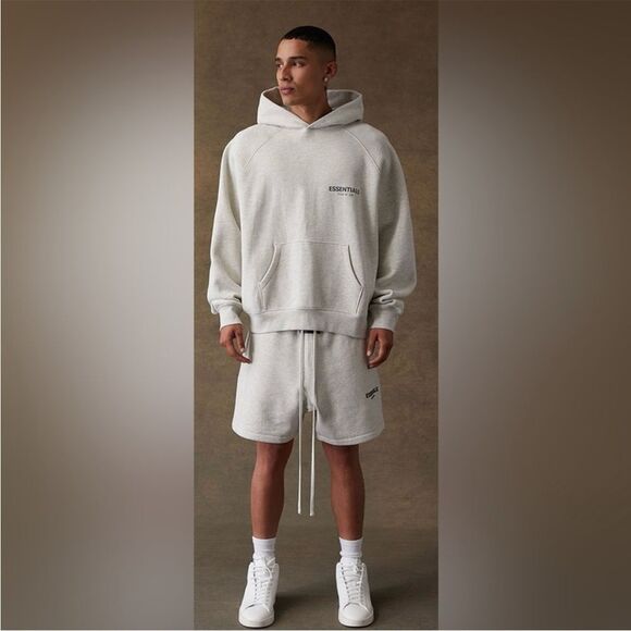 Fear of God Essentials Hoodie/Sweatshirt Light Oatmeal NWT FOG Bag - Picture 8 of 10
